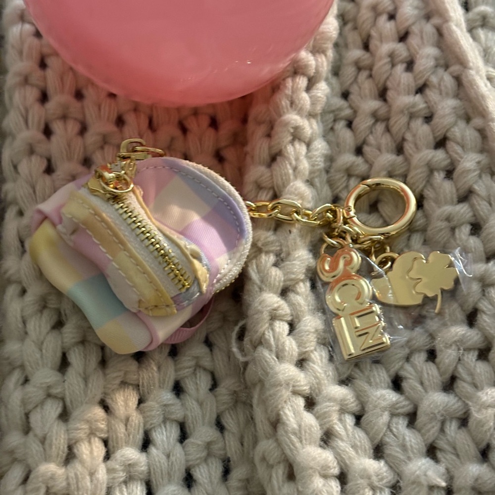 Stoney Clover Pink  Mini Backpack bag charm/Keychain